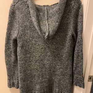 Grey knitted cardigan
